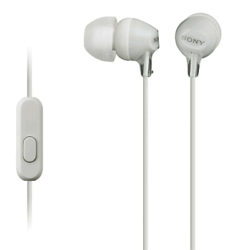 Sony MDR-EX15AP In-Ear Headphones with Mic/Remote White